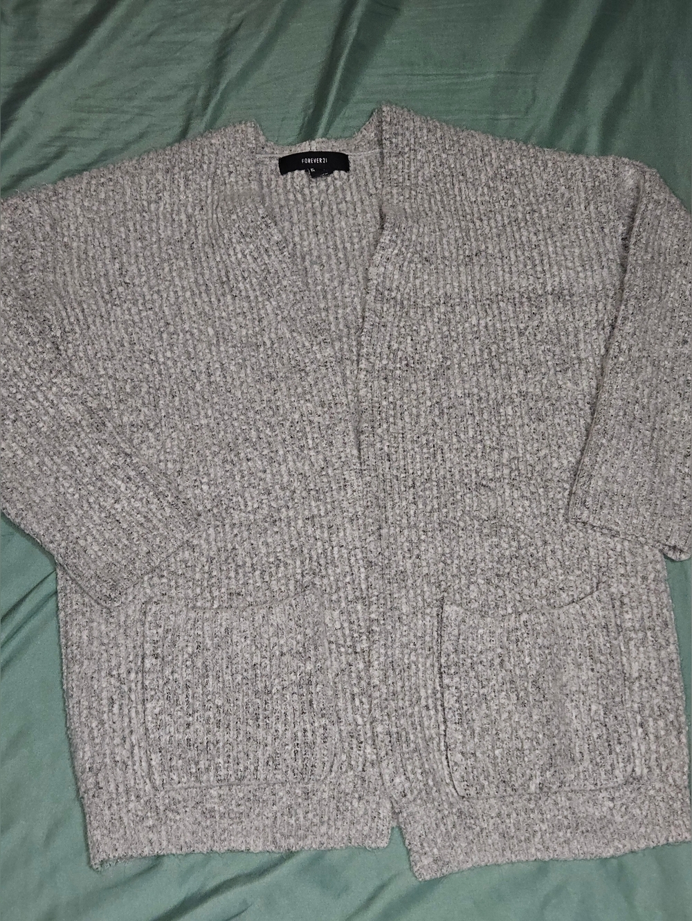 Gray Cardigan W/Pockets